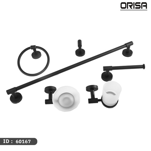 اوريسا  اكسسوار طقم كامل 6 قطع اسود رقم 60167 ك 6
