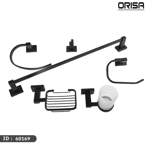 اوريسا  اكسسوار طقم كامل 6 قطع اسود رقم 60169 ك 6