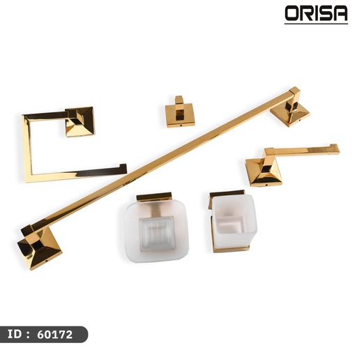 اوريسا  اكسسوار طقم كامل 6 قطع ذهبي رقم 60172 ك 6