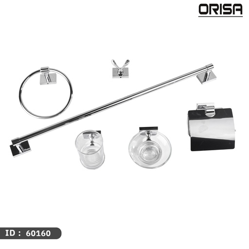 [60160] اوريسا  اكسسوار طقم كامل 6 قطع كروم رقم 60160 ك 10