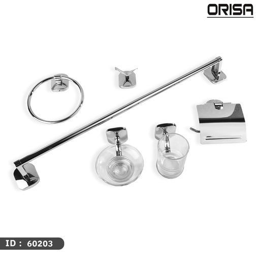 [60203] اوريسا اكسسوار طقم  6 قطع كروم     ORISA   60203 ك 10   MARS