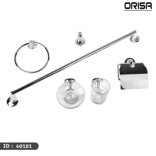 [60181] اوريسا اكسسوار طقم  6 قطع كروم     ORISA 60181 ك 10 LUCKY