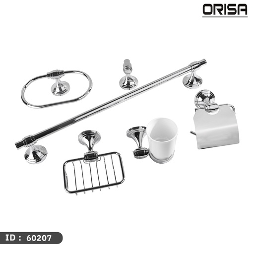 [60207] اوريسا اكسسوار طقم 6 قطع كروم     ORISA   60207 ك 6   STAR