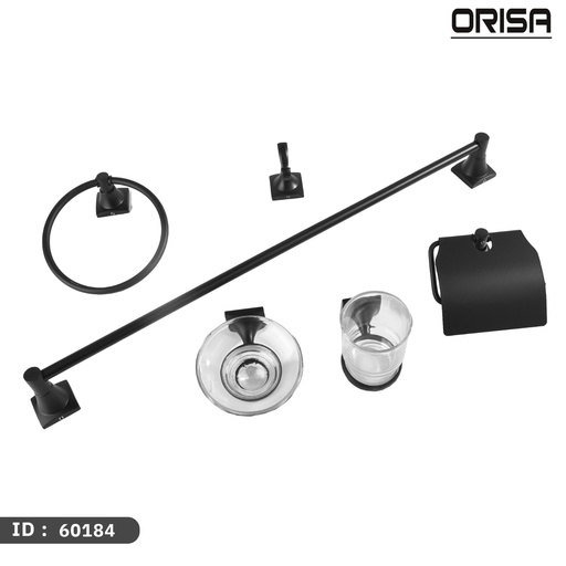 [60184] اوريسا اكسسوار طقم 6 قطع مربع اسود     ORISA  60184 ك 10   SAS