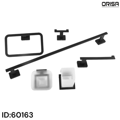 [60163] اوريسا اكسسوار طقم 6 قطع مربع اسود m92     ORISA   60163 ك 6   NICE