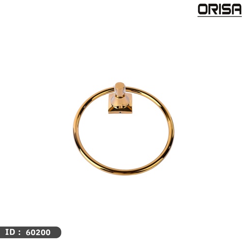 [60200] اوريسا حمالة فوط مناشف مدور ذهبي - رقم ORISA - 60200 ك 100 - SAS