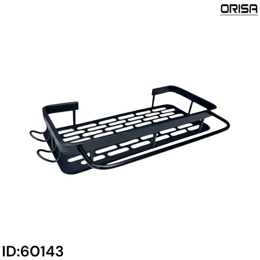 [60143] اوريسا رف شامبو شبك مع علاقة منشفه مربع اسود رقم 60143 ك 35 - SHANKL